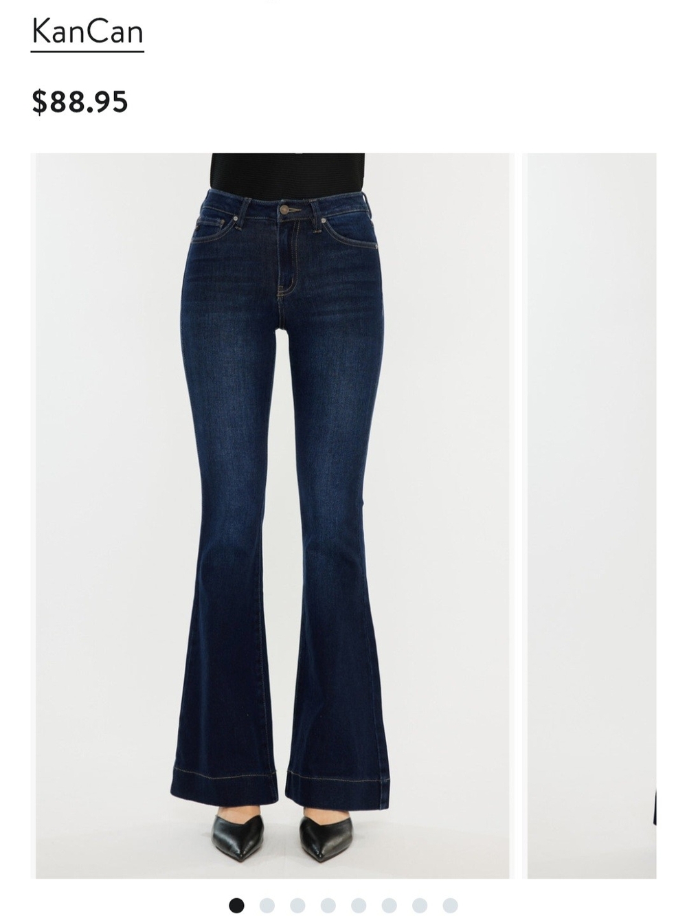 KanCan High-Rise Dark Blue Flare Jeans Roxanne 29